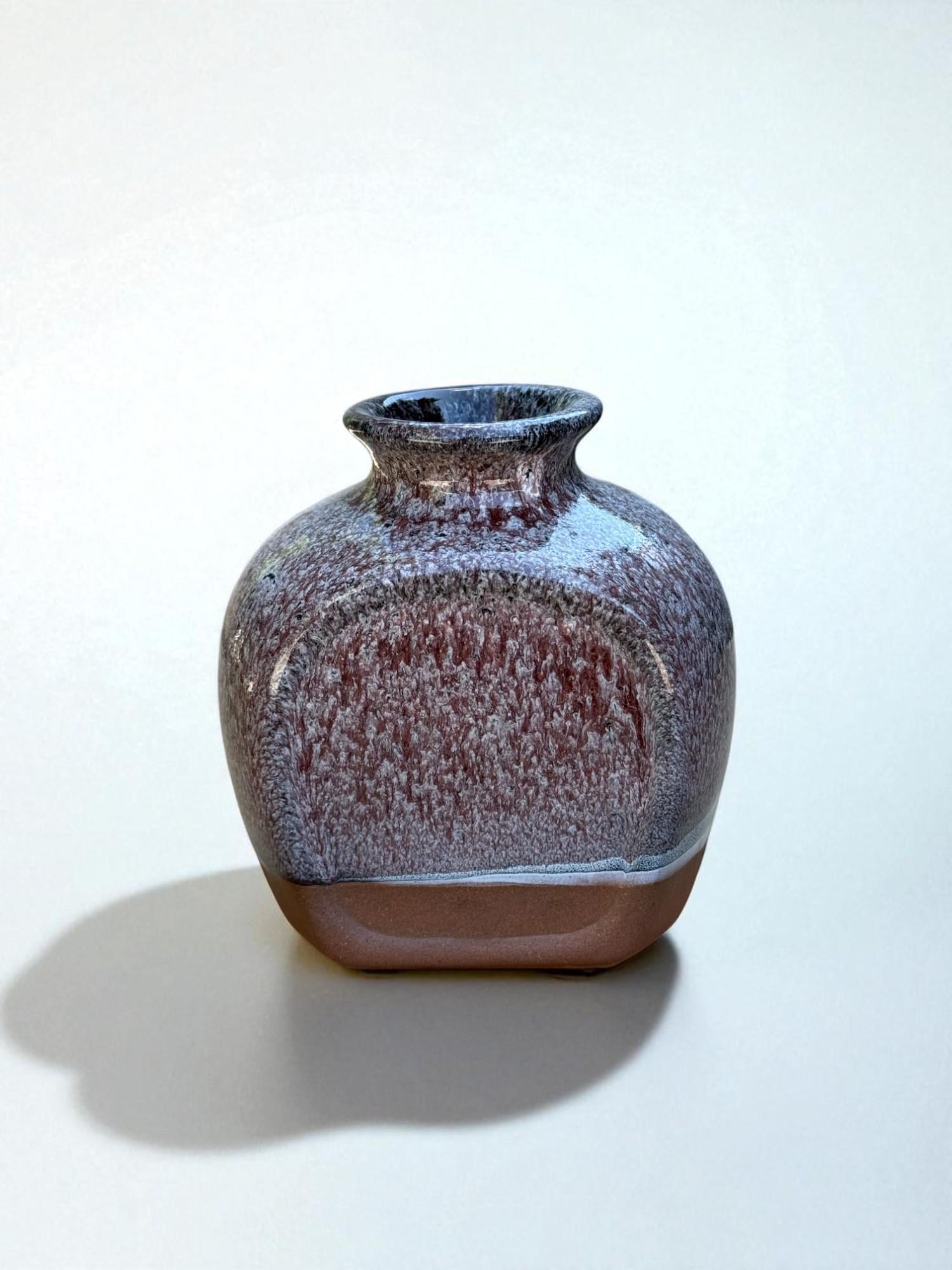 Ваза квадратная ручной работы 9,5 см Красный (28783676)