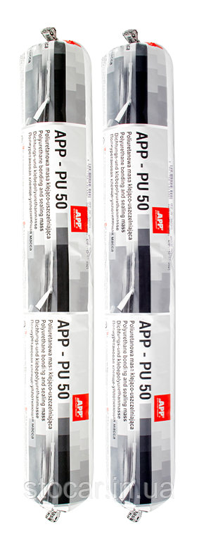 Герметик поліуретановий в сашеті APP PU 50 600 мл Сірий - фото 2 Герметик поліуретановий в сашеті APP PU 50 600 мл Сірий - фото 2