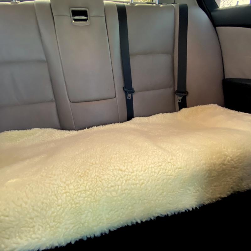 Накидка на сиденье автомобиля из овчины Sheepskin эко-шерсть задний диван Лимонный (726) - фото 3 Накидка на сиденье автомобиля из овчины Sheepskin эко-шерсть задний диван Лимонный (726) - фото 3