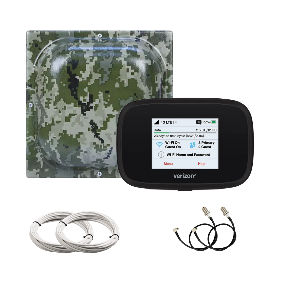 Комплект 3G/4G для интернета WIFI роутер Novatel Wireless 7730 и MIMO антенная Marketnet T800 18 Дб Милитари