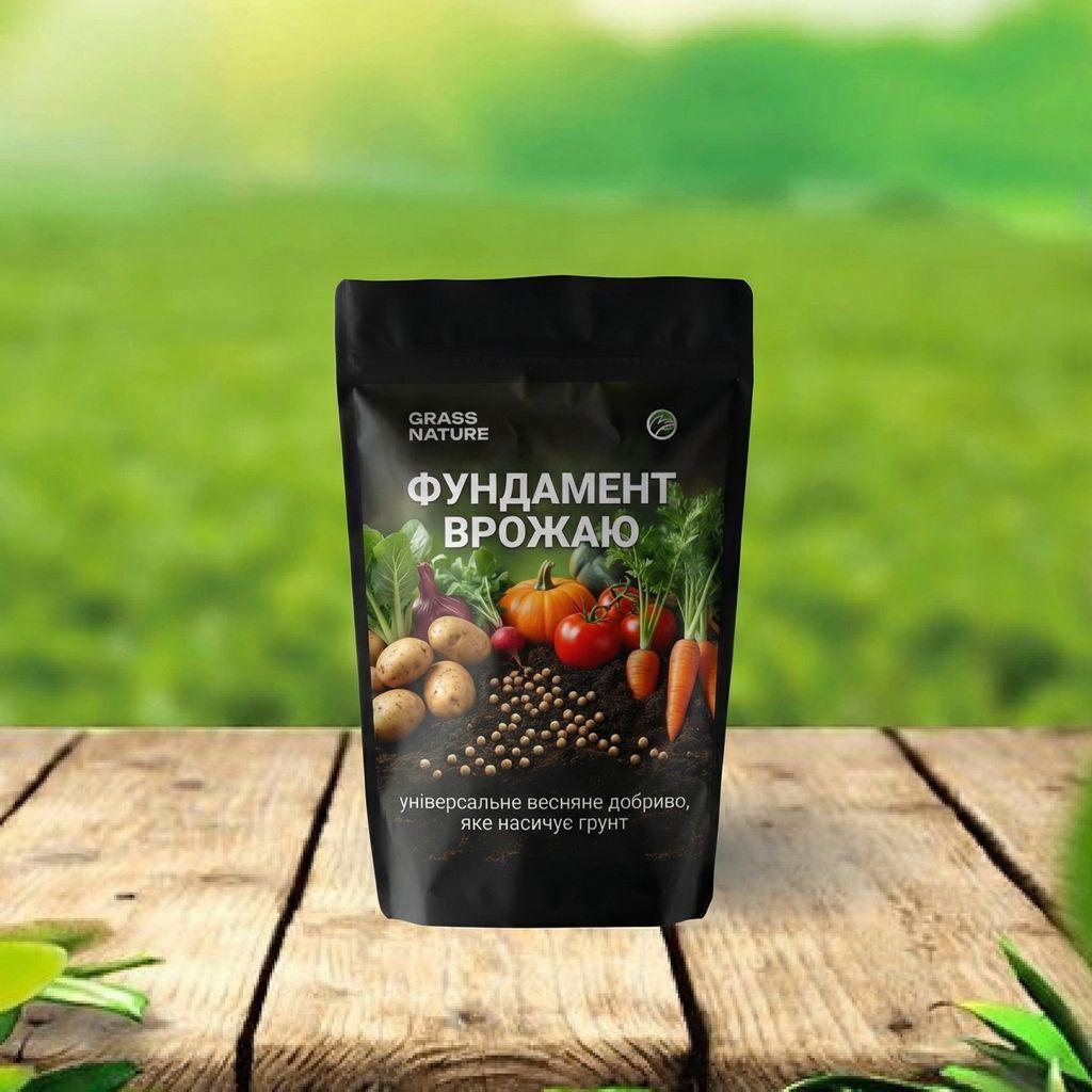 Добриво весняне універсальне GrassNature Фундамент врожаю NPK 16-16-16 для саду та городу 2 кг (38470606)