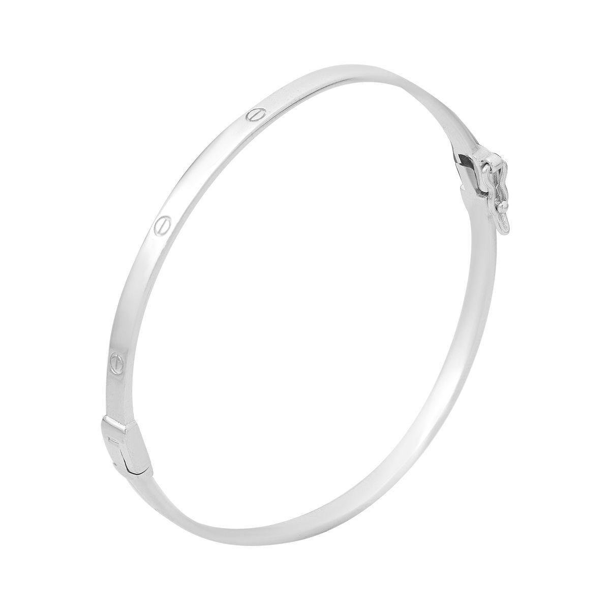 Браслет-обвод серебряный