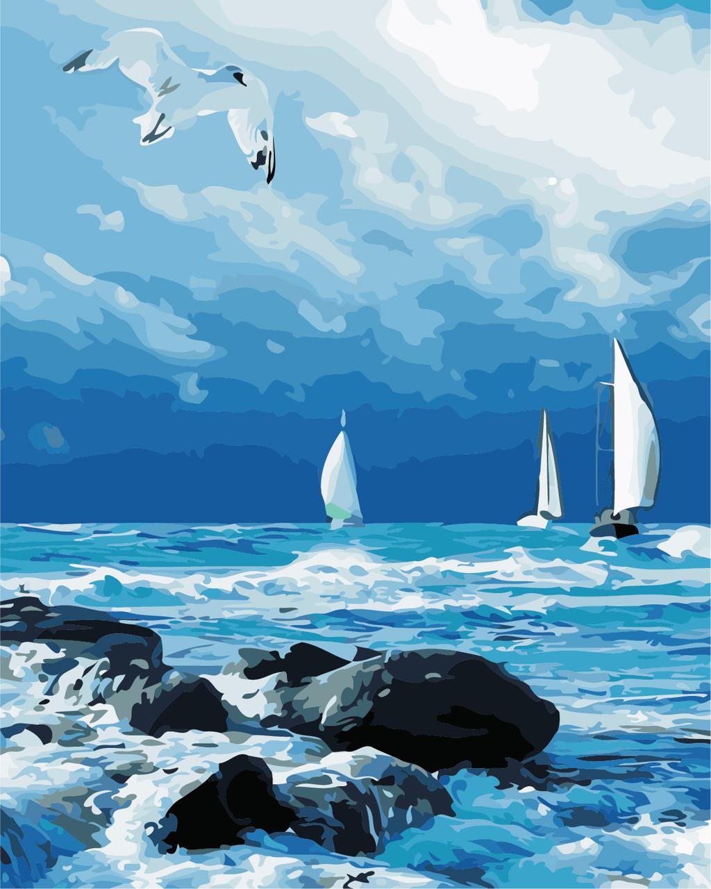 Картина по номерам Art Story Морской пейзаж 40х50 см (AS0866)