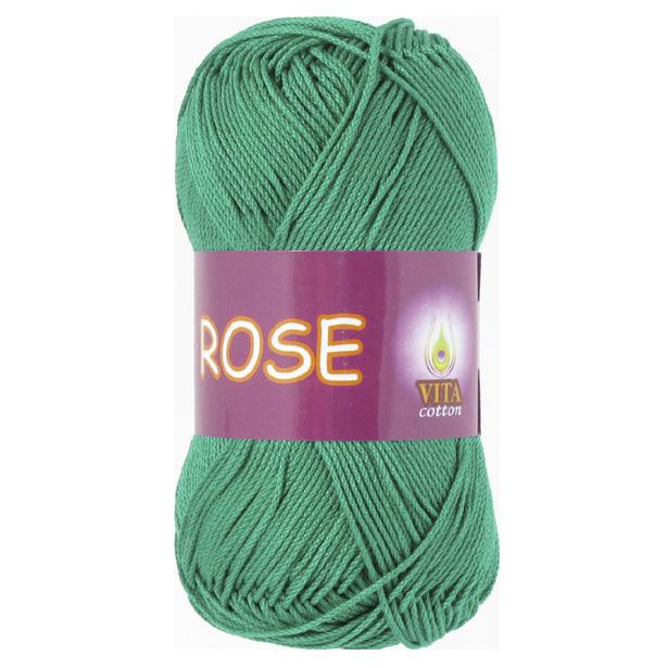 Пряжа Vita Cotton Rose 4251 зеленый (3361)