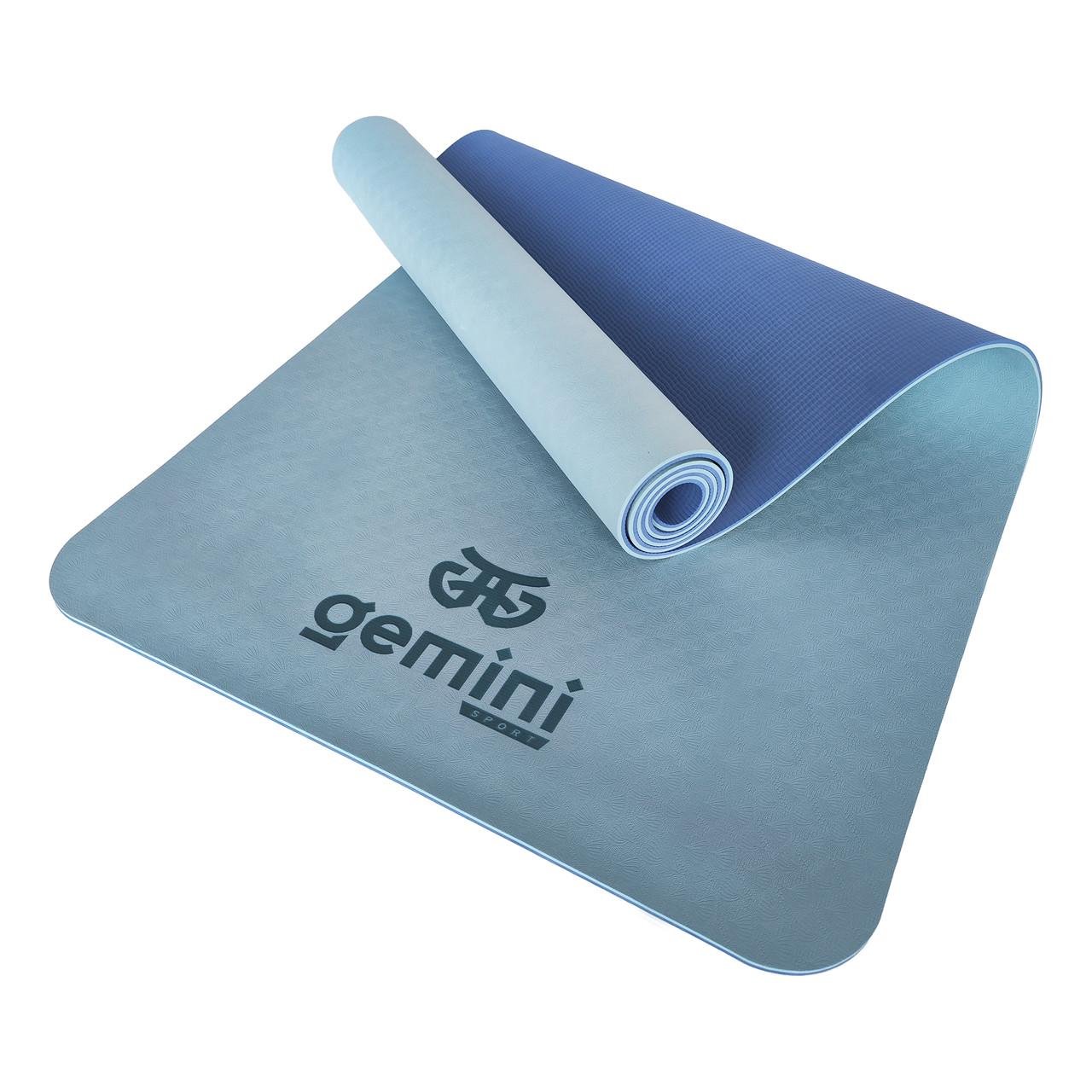 Коврик для фитнеса и йоги Gemini Pro GE-6LBL TPE/TC 6 мм (14729320)