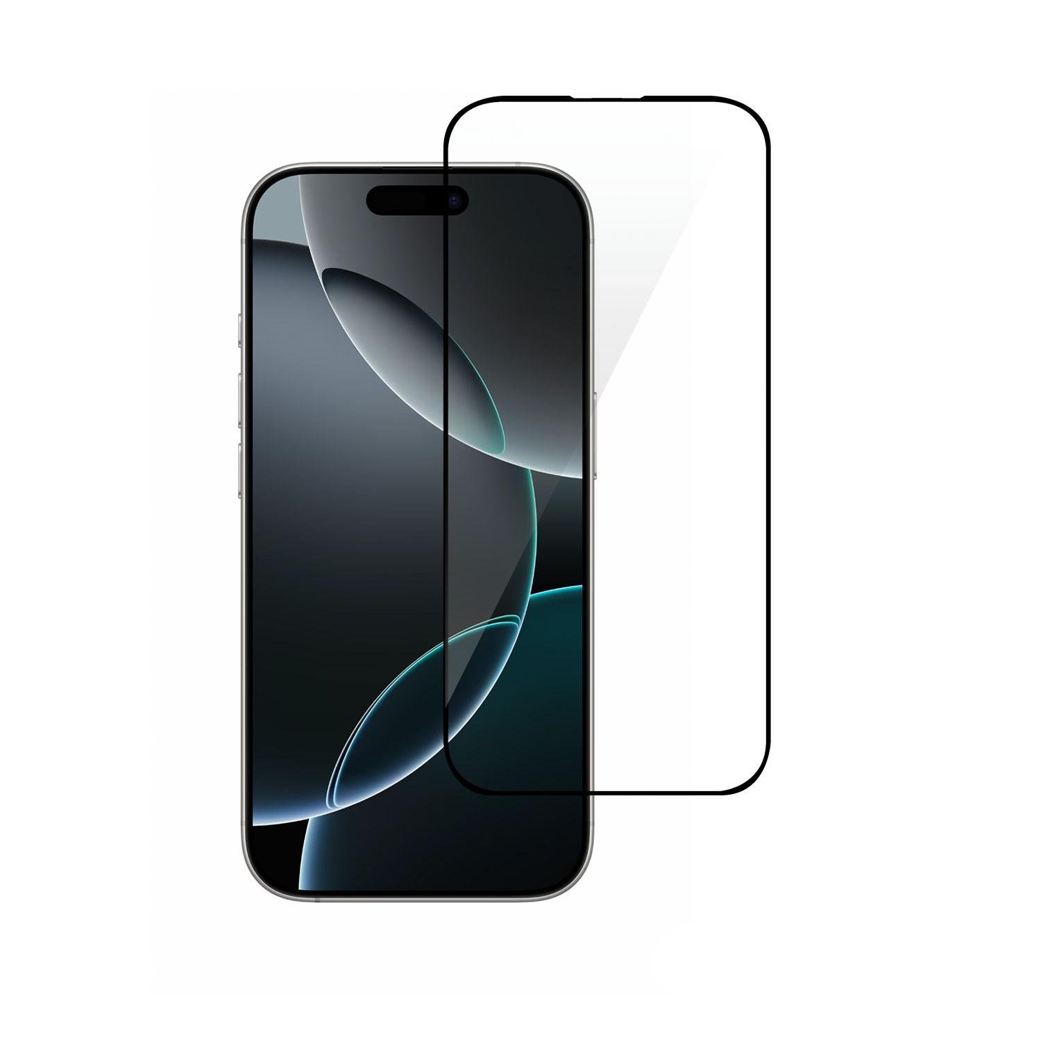 Защитное стекло 2E для Apple iPhone 16 Pro Прозрачный с черным (2E-IP-16P-6.3-SMFCFG-BB)