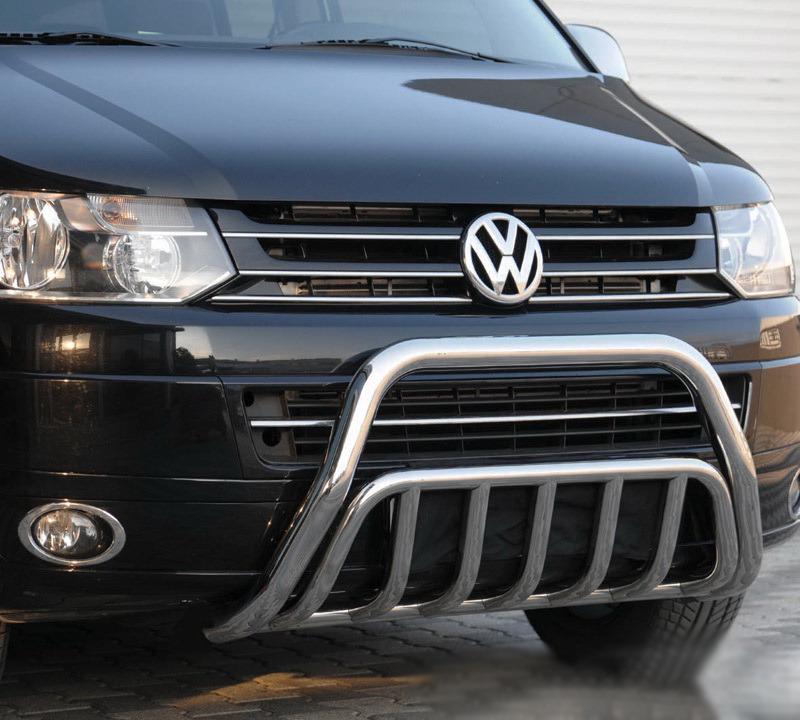 Кенгурятник WT002 CAN для Volkswagen T5 2010-2015 гг. нержавеющая сталь Хром