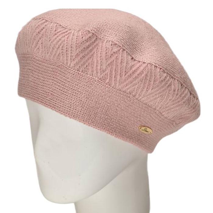 Берет женский Lirus Луиза двойной шерстяной Розовый (111540)