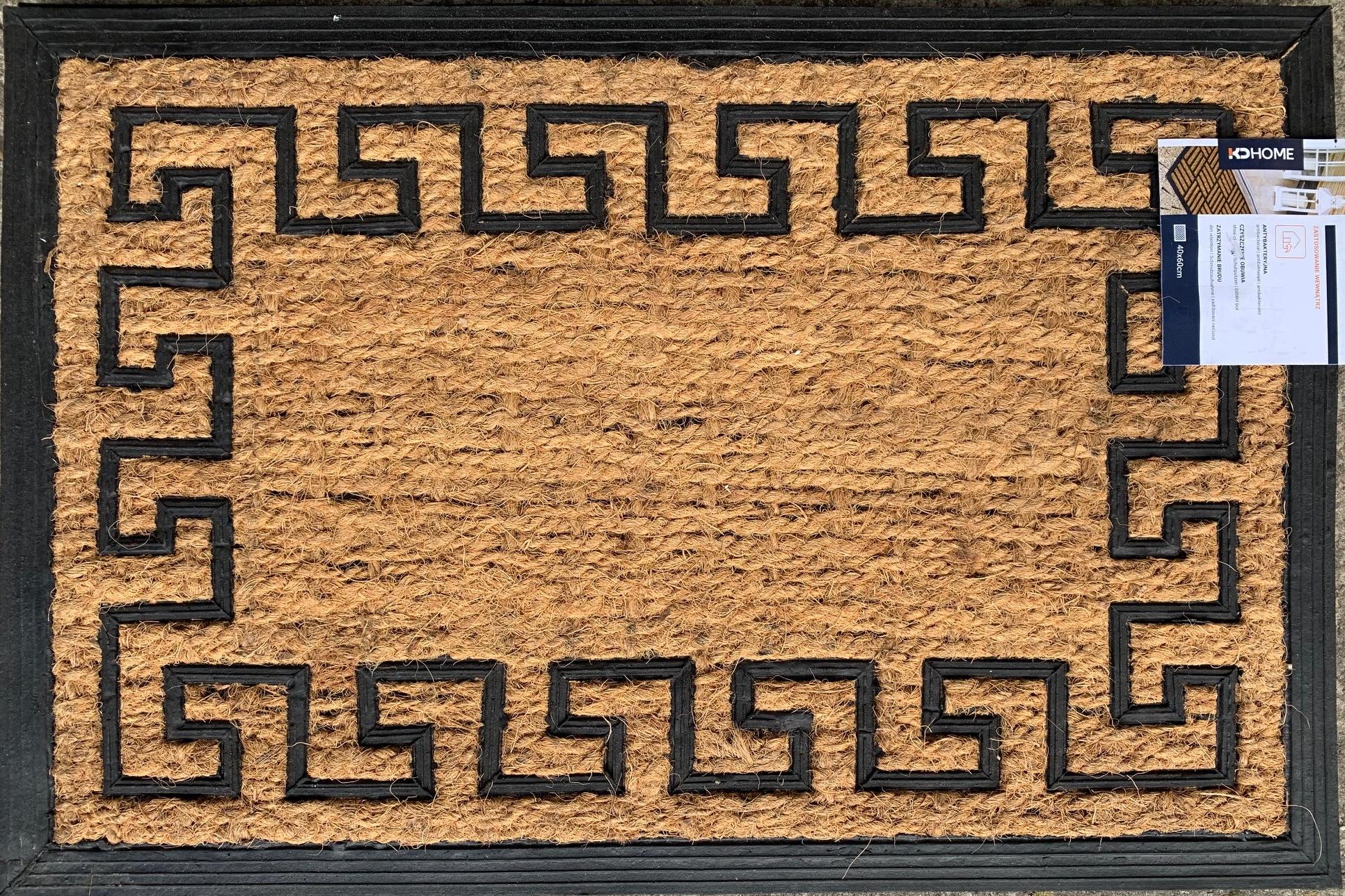 Грязезащитный коврик резиновый KDHOME Панама кокос Греция 40х60 см (33164894)