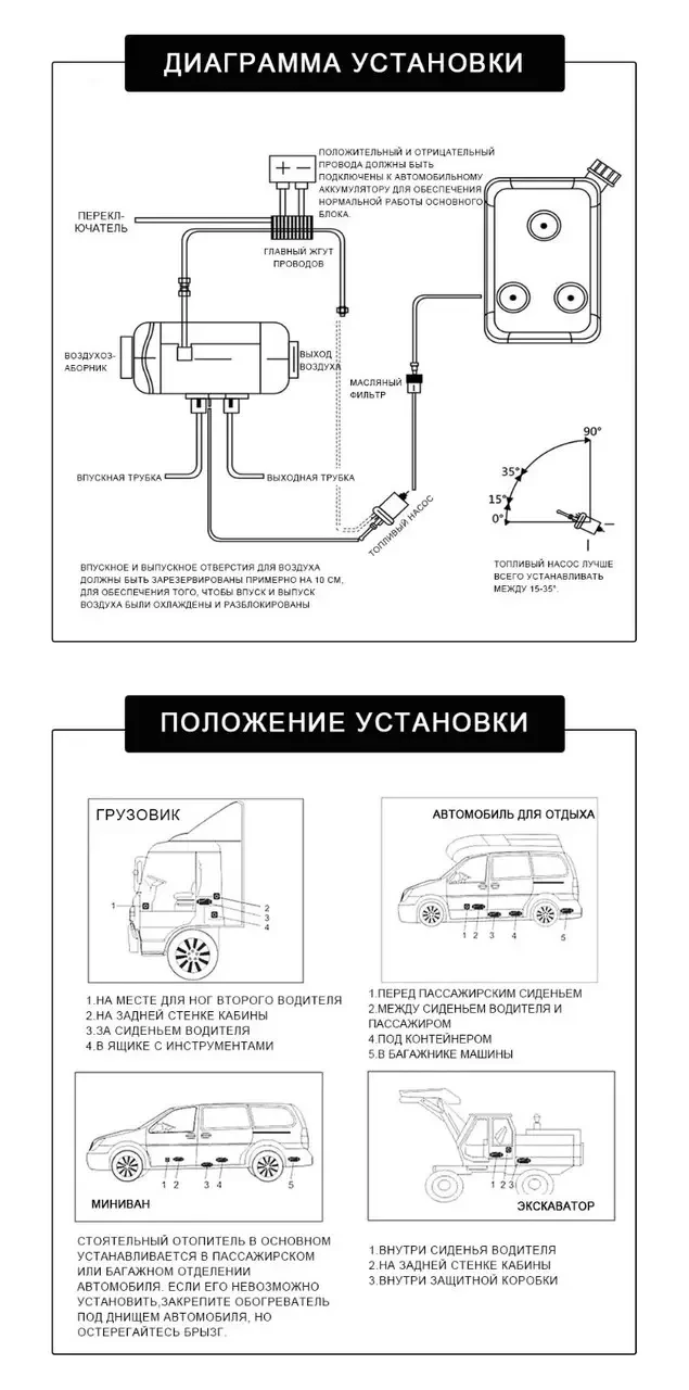 Автомобільний обігрівач Kenguru 24 В 5 кВт - фото 4