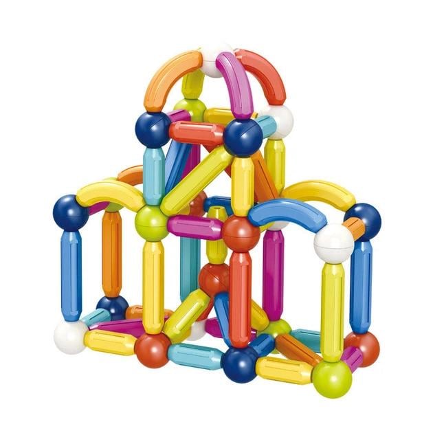 Конструктор магнітний SKY Magnetic Sticks TS-8300 108 деталей/палички та кульки в пластиковому боксі