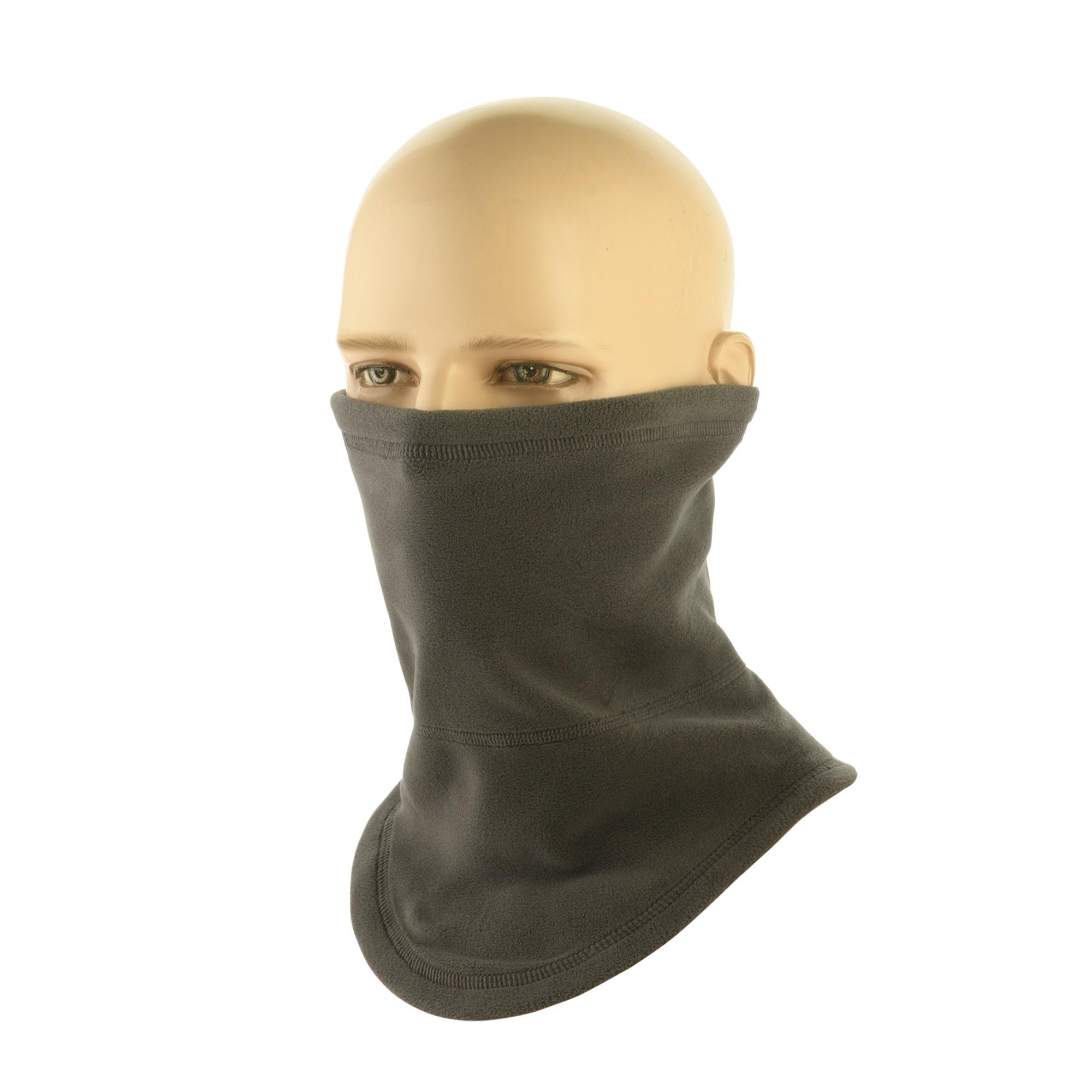 Шарф M-Tac анатомічний з затяжкою Polartec L/XL Dark Grey