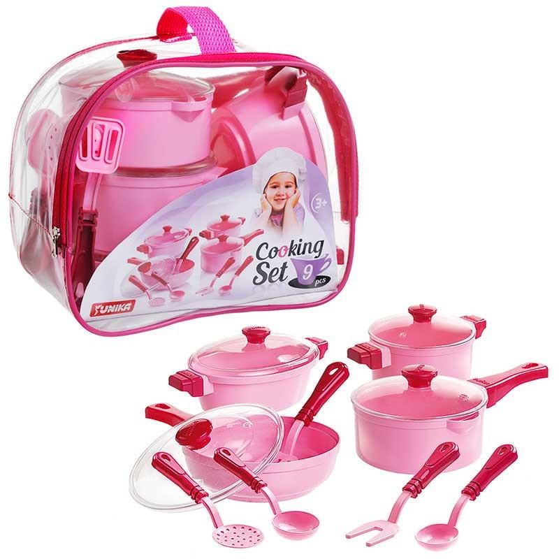 Ігровий набір посуду ЮНІКА 71726 Cooking Set 9 предметів (RLT22578)