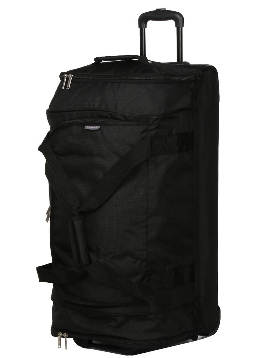 Дорожная сумка на колесах большая Airtex L 80х40х37 см 117 л 3,1 кг Черный (819-80)