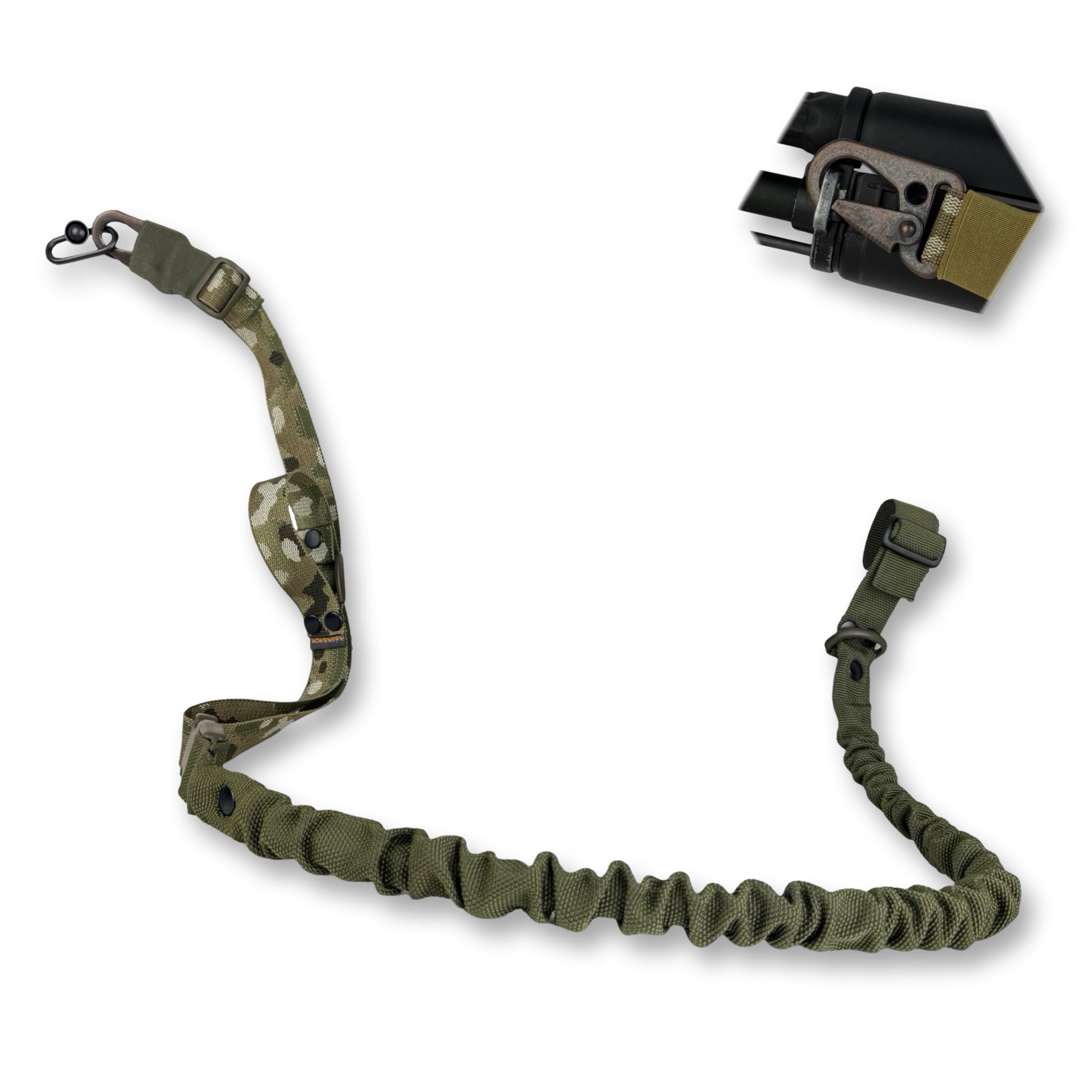 Ремінь для зброї одно/двоточковий еластичний Ragnarok FORSETI Мультикам - фото 2