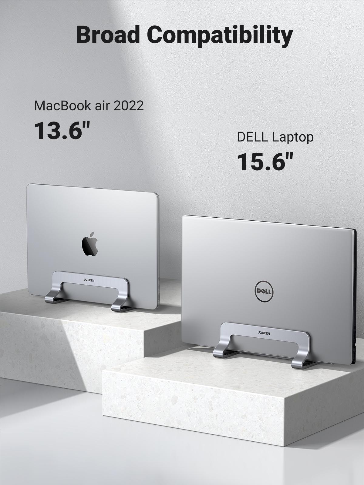 Підставка для ноутбуку UGREEN металева вертиркальна з регульованою товщиною Сірий (20471) - фото 3