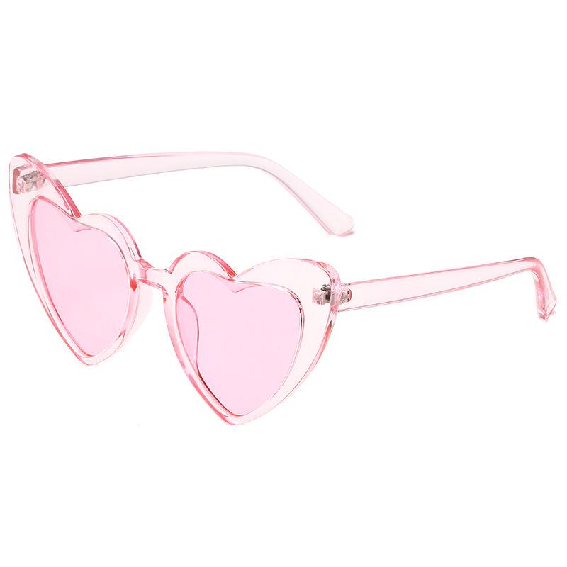 Солнцезащитные очки 400UV женские Сердечки Love Розовый (A9914)
