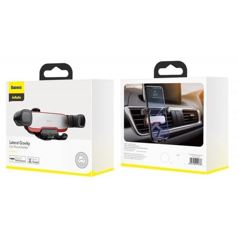 Автодержатель для телефона BASEUS Mr Hui Gravity Car Mount Silver (SUYL-HU0S) - фото 2 Автодержатель для телефона BASEUS Mr Hui Gravity Car Mount Silver (SUYL-HU0S) - фото 2