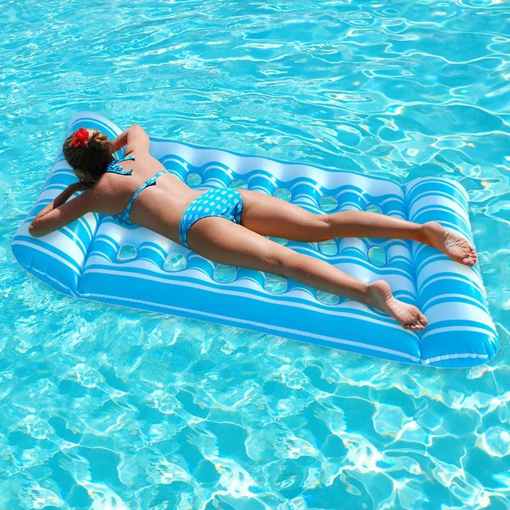 Матрац для плавання надувний 72x130 см Блакитний - фото 5 Матрац для плавання надувний 72x130 см Блакитний - фото 5