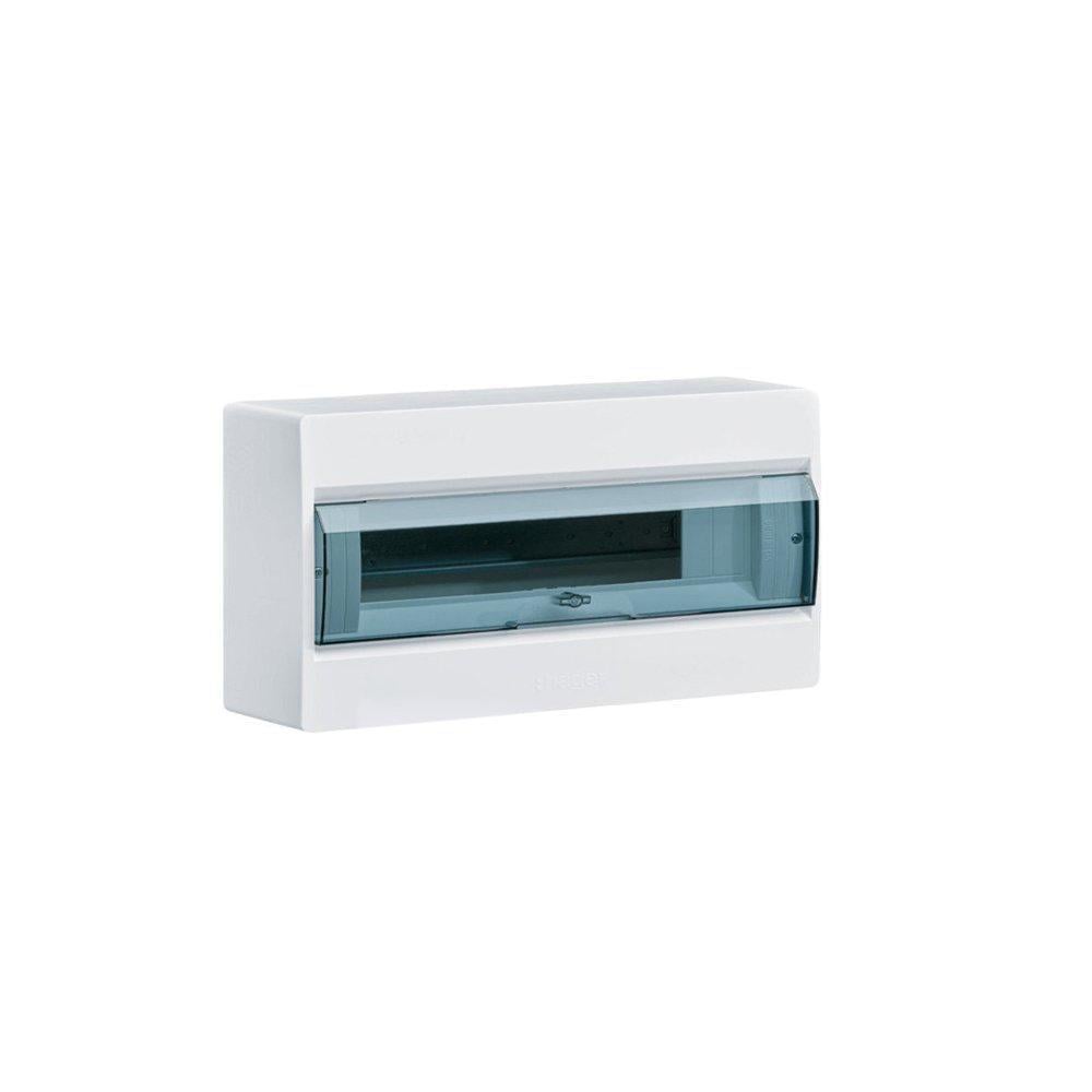 Щит накладний Hager COSMOS з прозорими дверцятами 18 модулів (28177107)