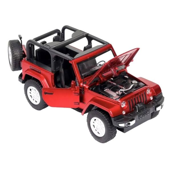 Игрушка машинка Jeep Wrangler Rubicon моделька 1:32 Красный (59474)