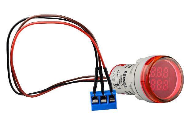 Світлосигнальна арматура АСКО-УКРЕМ з індикатором-лічильником серії U-ADM-С кругла ᴓ22 мм Червоний (00000055239) Світлосигнальна арматура АСКО-УКРЕМ з індикатором-лічильником серії U-ADM-С кругла ᴓ22 мм Червоний (00000055239)