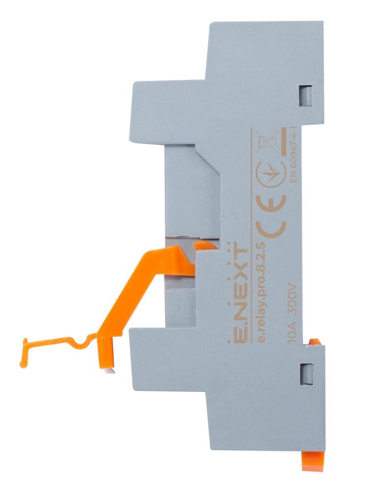 Роз'єм модульний E.NEXT e.relay.pro.8.2.S 8А 2к АС/DC для проміжного реле (p091010)