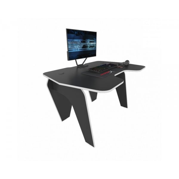 Комп'ютерний стіл ігровий Zeus Byorn Чорний/Білий (61e7b53fb6f1f019466e8e0f)