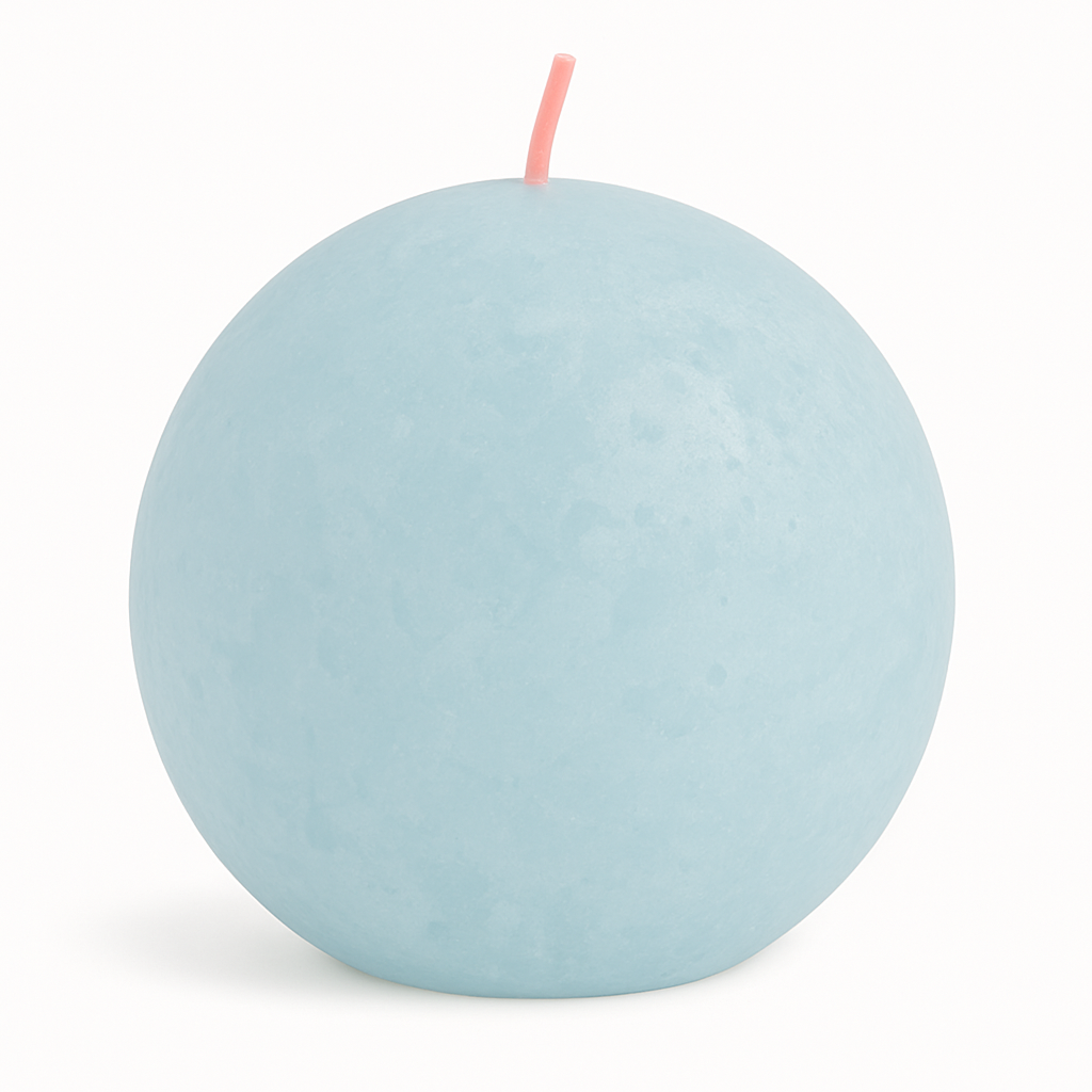 Свеча рустик шар Bolsius 76 мм Ice blue (2825127822)