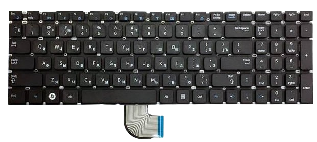 Клавиатура для ноутбука Samsung Q530 матовая (BA59-02795D)