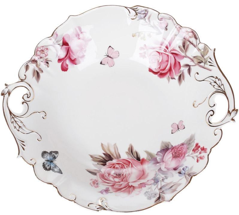 Салатник фарфоровый Версаль 30х28х6 см с ручками - фото 2 Салатник фарфоровый Версаль 30х28х6 см с ручками - фото 2