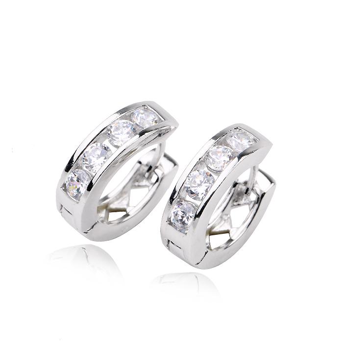 Серьги с цирконами X21438 Italina Белый