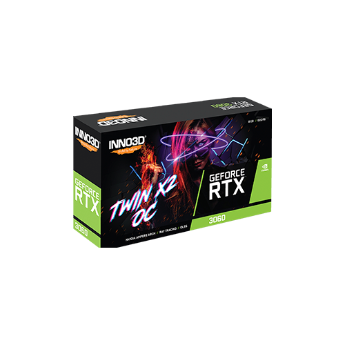 Відеокарта Inno3D TWINN X2 OC NVIDIA GeForce RTX 3060 8 Гб 15000 MHz Grey (N30602-08D6X-11902130) - фото 2 Відеокарта Inno3D TWINN X2 OC NVIDIA GeForce RTX 3060 8 Гб 15000 MHz Grey (N30602-08D6X-11902130) - фото 2