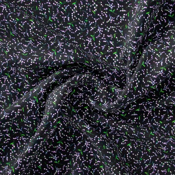 Тканина плательна IDEIA Креп Мадагаскар дзвіночки 1,5 м Чорний (2200004224527)