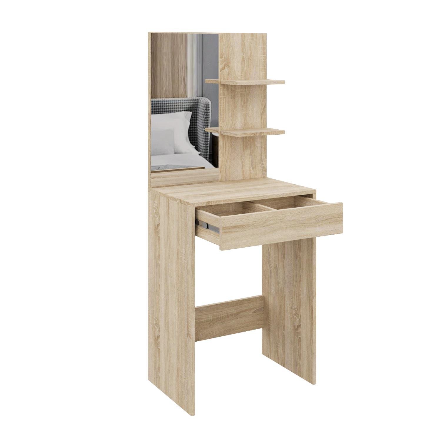 Туалетний столик MEBLIBUD DIG с выдвижным ящиком с зеркалом 60х40х145 см Дуб сонома (34268/02) - фото 2