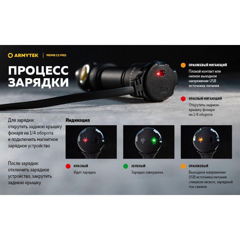 Ліхтар ручний Armytek Prime v4 C2 Pro USB XHP50.2 3500 mAh - фото 16