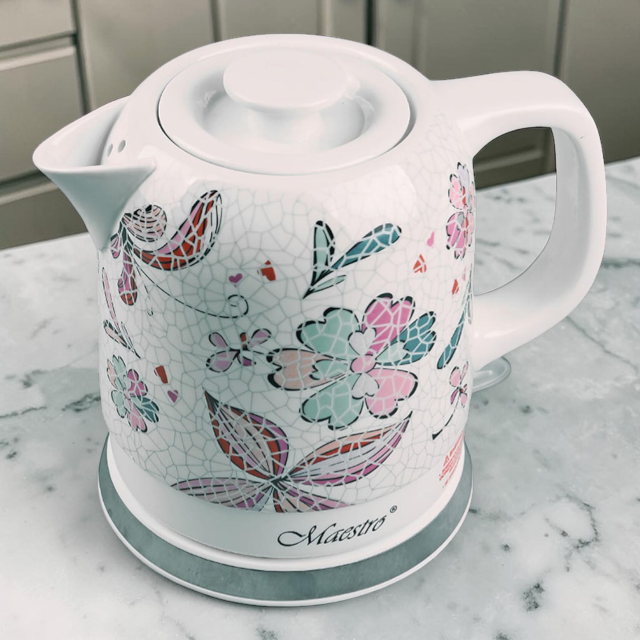 Электрочайник Maestro MR-068-FLOWERS керамический корпус 1,5 л 1500 Вт (32520454)