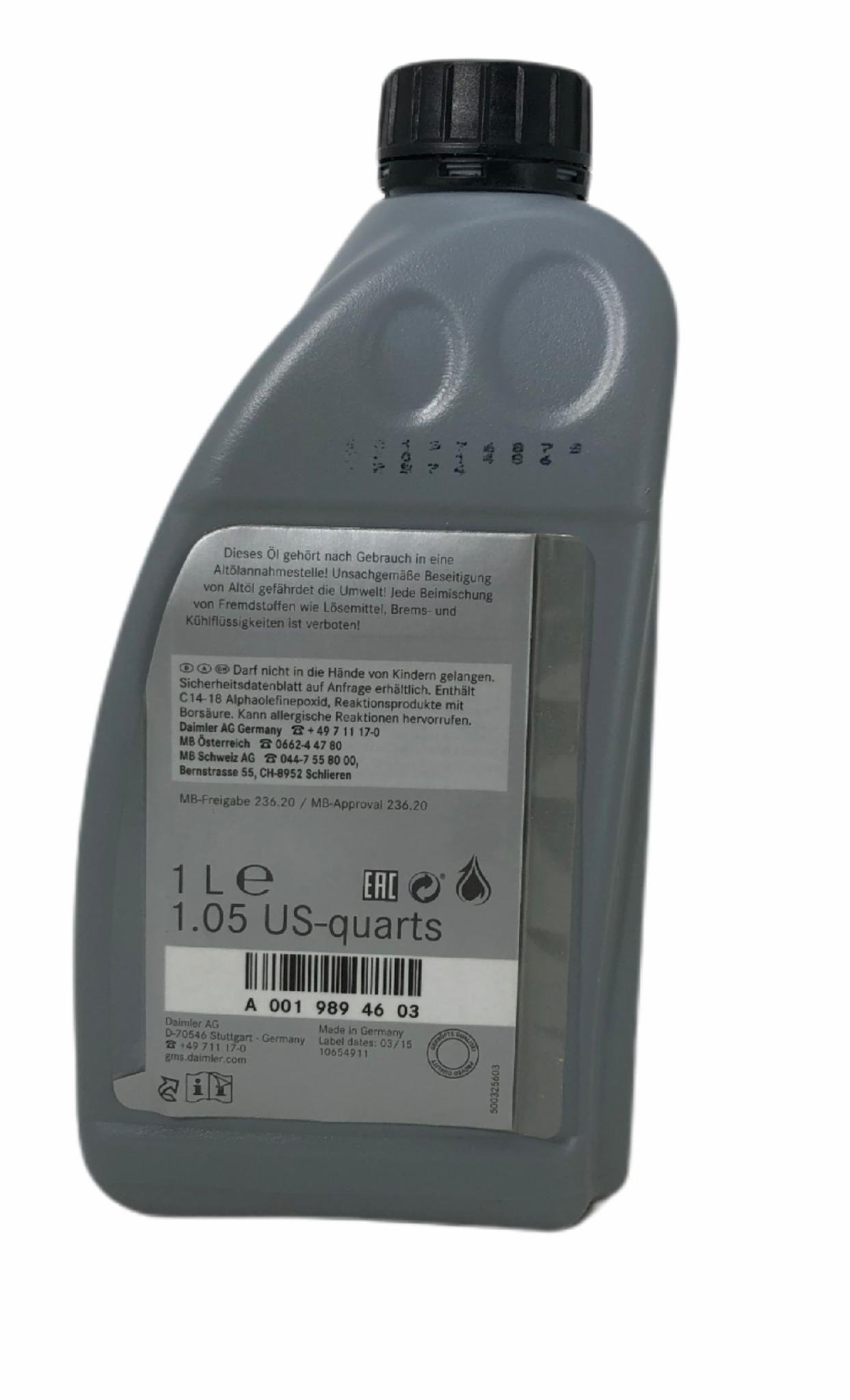 Трансмісійне мастило Mercedes-Benz 236.20 ATF 1 л - фото 2