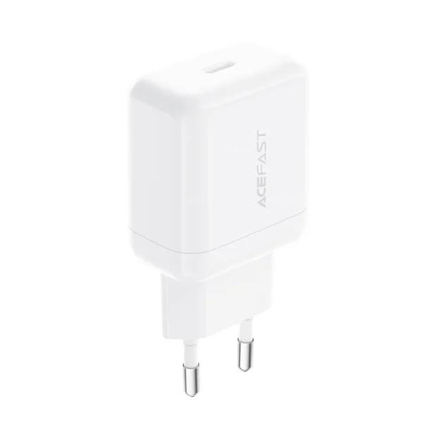 Сетевой зарядное устройство для Acefast A130 PD 20W USB-C с быстрой зарядкой White (6974316284659)
