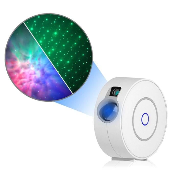Ночник-проектор звездного неба Smart Star Projector SK20/LED/Wi-Fi с голосовым управлением Белый (00046)