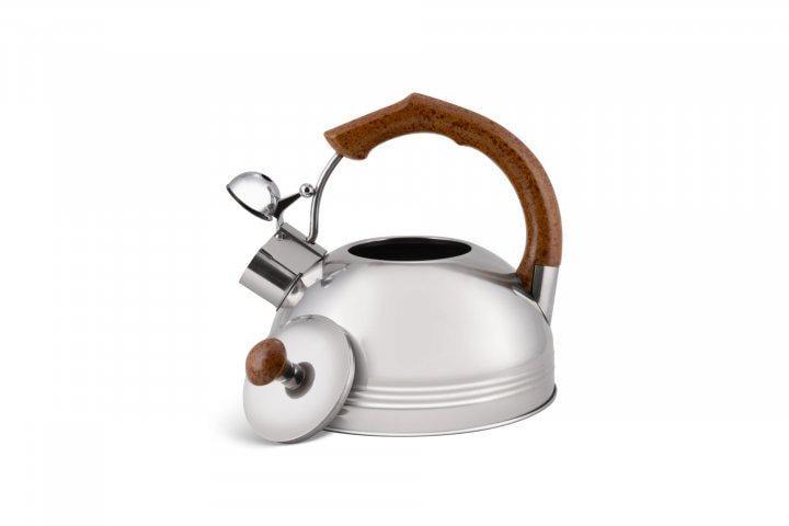 Чайник из нержавеющей стали Edenberg со свистком капсульное дно 3,5 л Коричневый (3559) - фото 4 Чайник из нержавеющей стали Edenberg со свистком капсульное дно 3,5 л Коричневый (3559) - фото 4