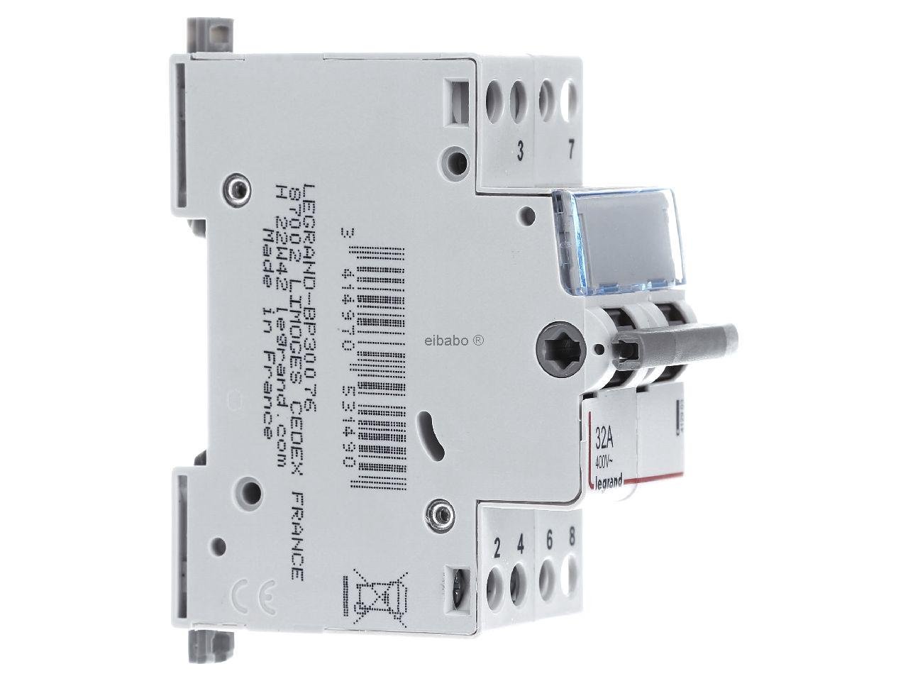 Перемикач навантаження Legrand 412903 32A 1-0-2 2Р - фото 3 Перемикач навантаження Legrand 412903 32A 1-0-2 2Р - фото 3