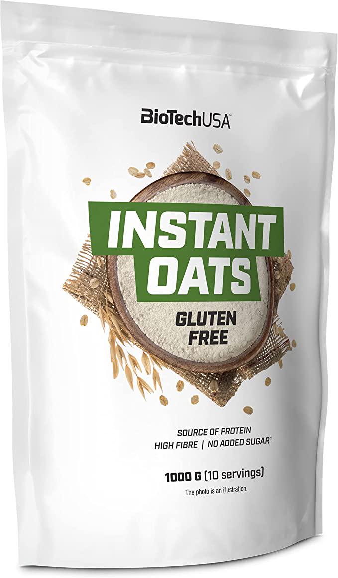 Вівсяні пластівці BioTech Instant Oats Gluten Free unflavoured швидкого приготування 1000 г (00000037849)