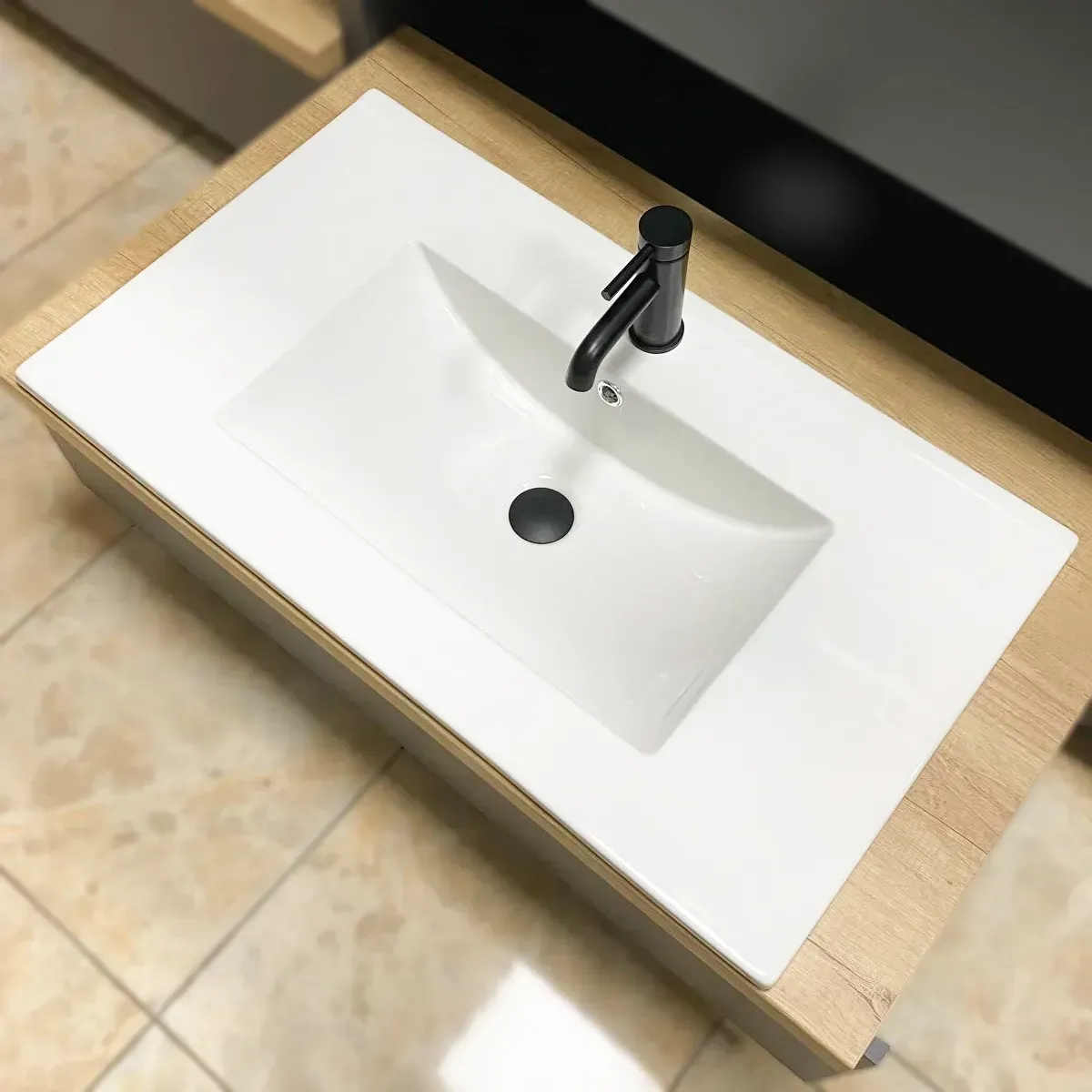 Раковина врезная VBI Ferrara прямоугольная 820x465 мм Белый (RM-VBI-018044)