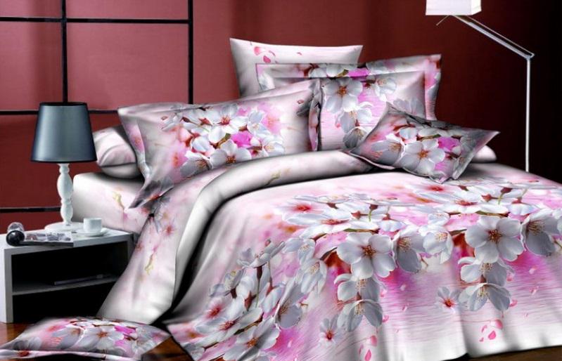 Комплект постельного белья Zastell 130823 микросатин семейный 2х145х210 Розовый