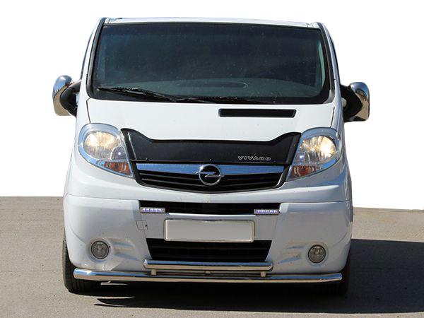 Передняя защита ST014/2 CAN для Renault Trafic 2001-2015 гг. нержавеющая сталь Хром
