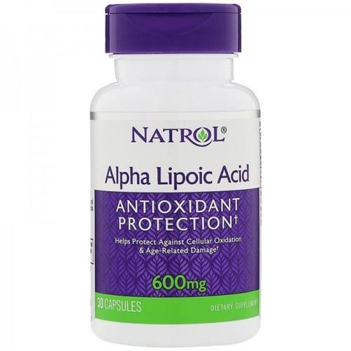 Альфа-липоевая кислота Natrol Alpha Lipoic Acid 600 мг 30 Caps