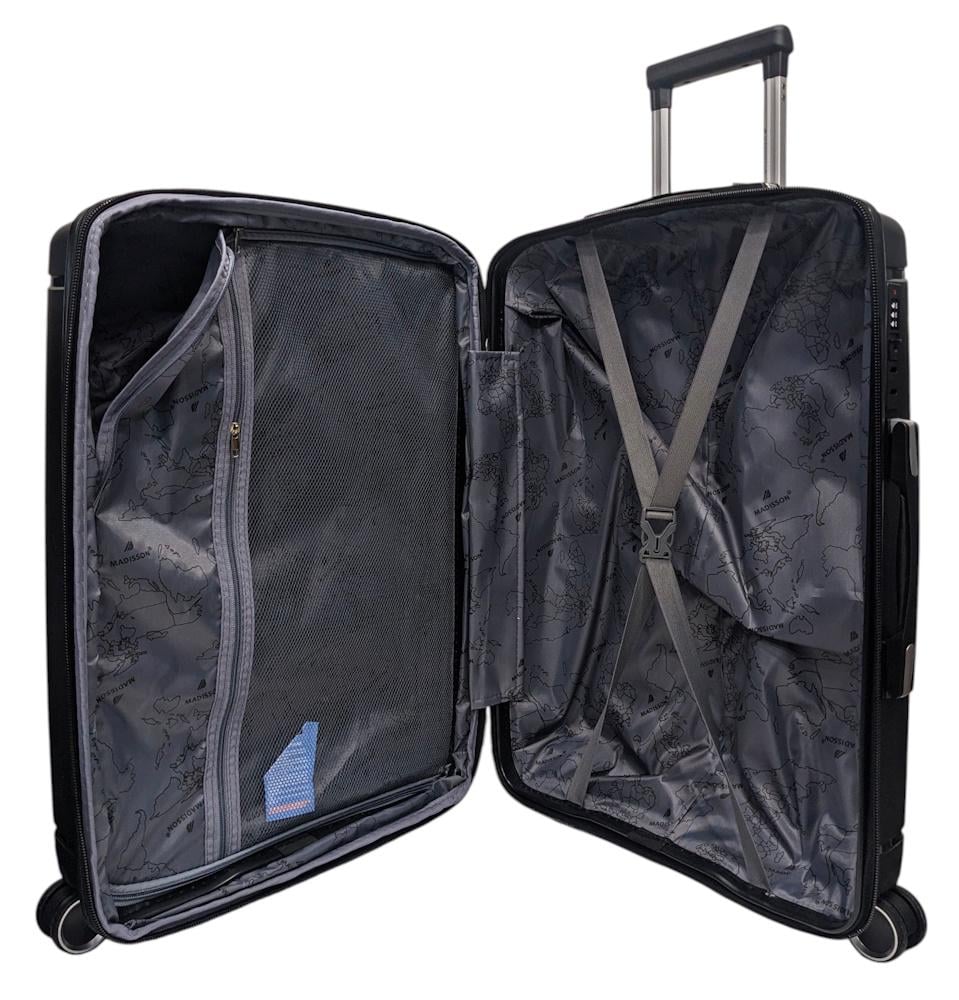 Валіза мала під ручну поклажу Madisson Snowball 51304 поліпропілен S Чорний - фото 3