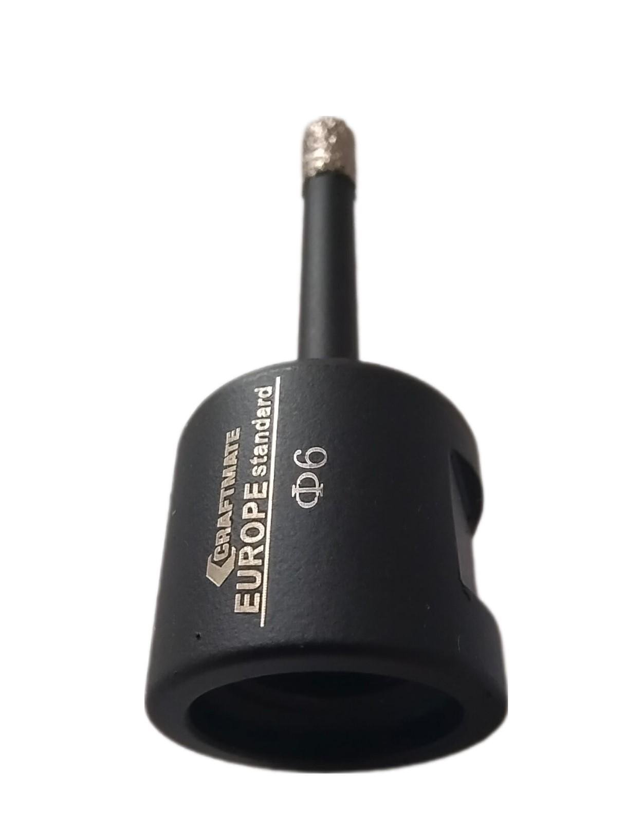 Коронка алмазная Craftmate 6 мм М14 сухое сверление для УШМ - фото 3 Коронка алмазная Craftmate 6 мм М14 сухое сверление для УШМ - фото 3