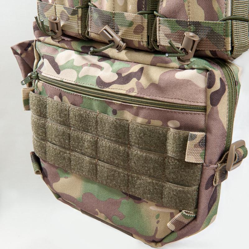 Плитоноска Warmor 3 с быстрым сбросом MOLLE 8 подсумков с карманами под боковую защиту Мультикам (13290253) - фото 9